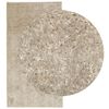vidaXL Vloerkleed ISTAN hoogpolig glanzend 80x150 cm beige