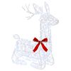 vidaXL 3D Kerst Rendier LOVIISA 140 LED's Koel wit 55 x 22 x 63 cm