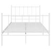 vidaXL Bedframe metaal wit 120x200 cm