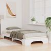 vidaXL Bedframe Wit 80 x 210 cm Massief grenenhout