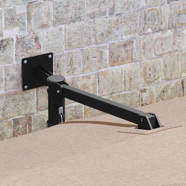 vidaXL Tuinparasol Taupe 248,5 x 247,5 x 160 cm Polyester en staal