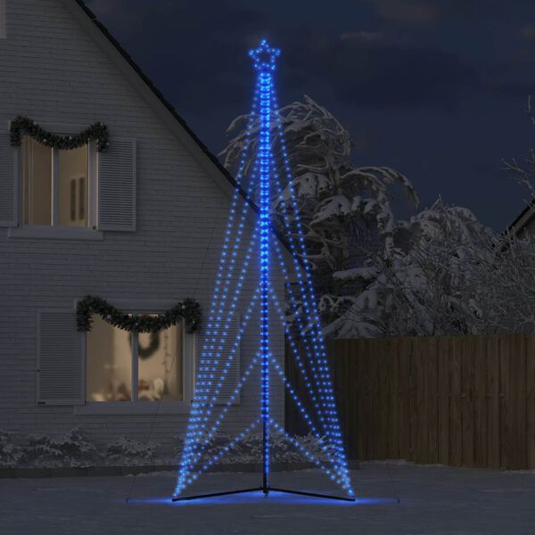 vidaXL LED-kerstboom 861 LEDs 478 cm blauw