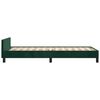 vidaXL Bedframe zonder matras 80x200 cm fluweel donkergroen