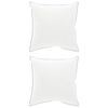 vidaXL Hoofdkussen 2 st 50 x 50 cm Australisch Wol Wit
