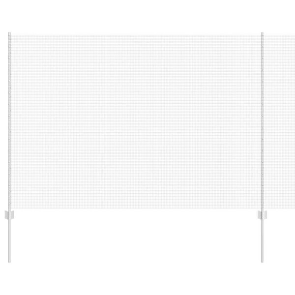 vidaXL Hek met Paal Zilver 1,5 x 50 m Staal