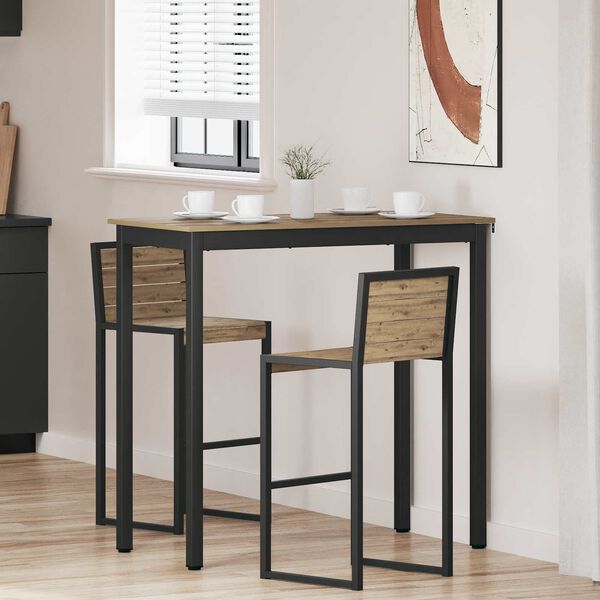 vidaXL Eettafels Bewerkt hout