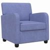 vidaXL Fauteuil Jeans Blauw Stof