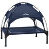 vidaXL Hondenbed 71 x 64 x 71 cm Staal Marineblauw