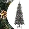 vidaXL Kunstkerstboom Groen 180 cm PVC en Plastic en Staal
