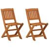 vidaXL Kinderklapstoelen, 2 stuks, van massief eucalyptushout