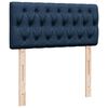 vidaXL Bed met matras 100x200 cm stof blauw