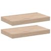 vidaXL Wandschapppen 2 st 40x23,5x4 cm bewerkt hout
