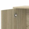 vidaXL Dressoirs 2 st 60x31x70 cm bewerkt hout sonoma eikenkleurig