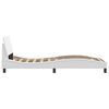 vidaXL Bedframe "Dover" kunstleer wit 90x200 cm