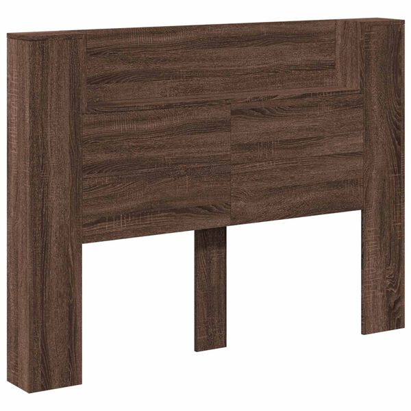 vidaXL Hoofdbord Bruin Eiken 140 x 16,5 x 103,5 cm Bewerkt hout