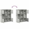 vidaXL Boekenkast 89x24x101,5 cm bewerkt hout betongrijs