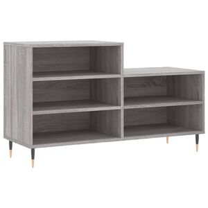 vidaXL Schoenenkast 102x36x60 cm bewerkt hout sonoma grijs