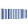 vidaXL Inklapbaar Zonnescherm Gestreept Blauw 350 x 200 cm Stof