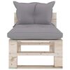 vidaXL 8-delige Loungeset met kussens pallet grenenhout