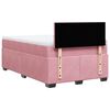 vidaXL Boxspring met matras fluweel roze 120x190 cm