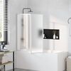 vidaXL Badscherm 3 panelen vouwbaar 117 x 120 cm