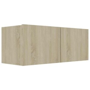 vidaXL Tv-meubel 80x30x30 cm bewerkt hout sonoma eikenkleurig