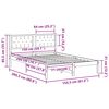 vidaXL Bedframe Lichtgrijs 150 x 200 cm Massief grenenhout