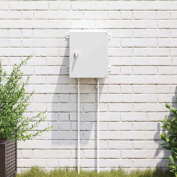 vidaXL Bedieningskast Grijs 47 x 20 x 60 cm ABS Kunststof