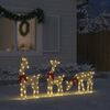 vidaXL Kerstdecoratie rendier 3 st 90 LED's warmwit