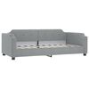 vidaXL Slaapbank 90x200 cm stof lichtgrijs