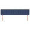 vidaXL Hoofdbord met randen 163x16x78/88 cm stof blauw