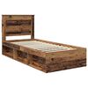 vidaXL Bedframe met hoofdeinde Oudhout 75 x 190 cm Massief grenenhout