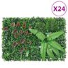 &nbsp;vidaXL Hek met kunstplanten&nbsp;24 st 40x60 cm groen