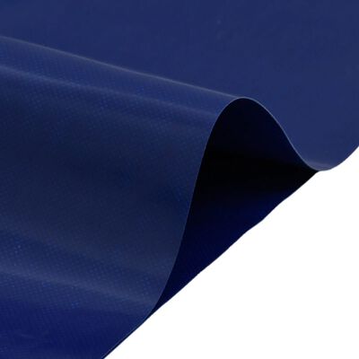 vidaXL Dekzeil 650 g/m² 6x8 m blauw