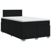 vidaXL Boxspringbed met matras met hoofdeinde Zwart 120 x 190 cm Stof