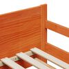 vidaXL Bedframe met hoofdeinde Wasbruin 80 x 200 cm Bewerkt hout