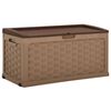 vidaXL Tuinbox 335 L PP rattan mokka-chocoladekleurig