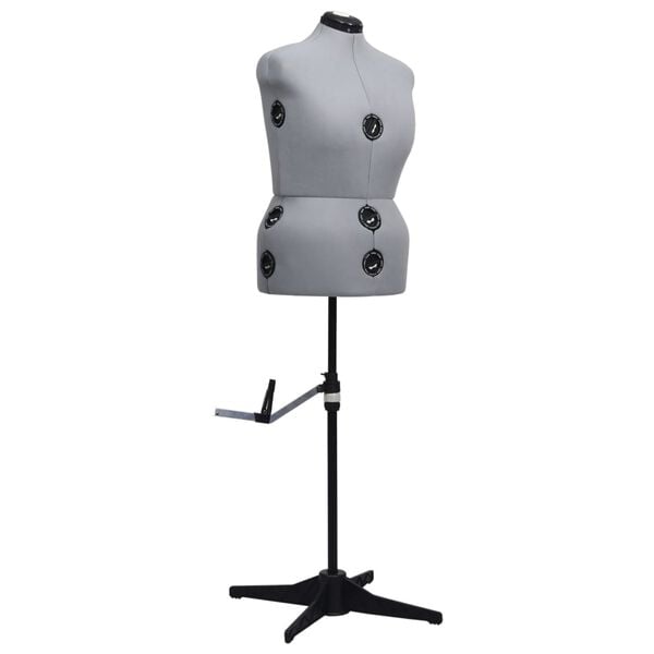 vidaXL Paspop verstelbaar vrouw maat 44-50 L grijs