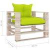 vidaXL 5-delige Loungeset met kussens pallet grenenhout