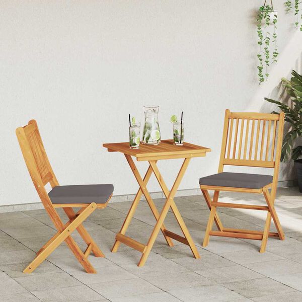 vidaXL Tuin Bistro Set 3 pcs Bruin Massief Acaciahout