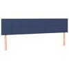 vidaXL Boxspring met matras stof blauw 120x190 cm