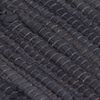 vidaXL Vloerkleed Chindi handgeweven 160x230 cm katoen antraciet