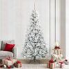 vidaXL Kunstmatige Inklapbare Kerstboom Wit 210 cm PE en PVC