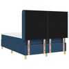 vidaXL Boxspringbed met matras met hoofdeinde Blauw 140 x 190 cm Stof