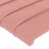 vidaXL Hoofdbord roze 80x5x118/128 cm fluweel
