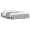 vidaXL Bedframe met lades bewerkt hout betongrijs 140x200 cm