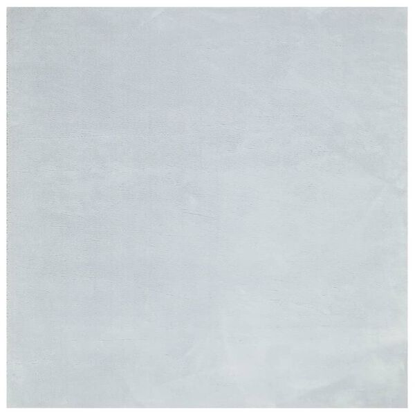 vidaXL Vloerkleed HUARTE laagpolig zacht wasbaar 240x240 cm blauw