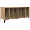 vidaXL Platenkast 100x38x48 cm bewerkt hout artisanaal eikenkleur