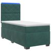 vidaXL Boxspringbed met matras Donkergroen 80 x 200 cm Fluweel