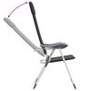 vidaXL Campingstoelen inklapbaar aluminium zwart 2 st